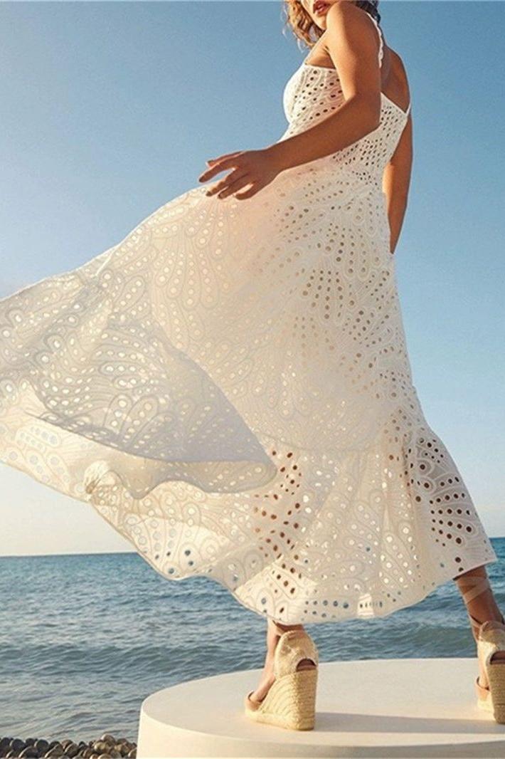 Sling Irregular Fishtail Dress