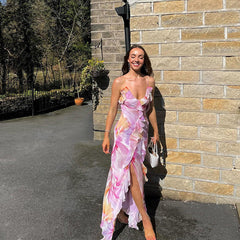 Floral Ruffle Maxi Dress