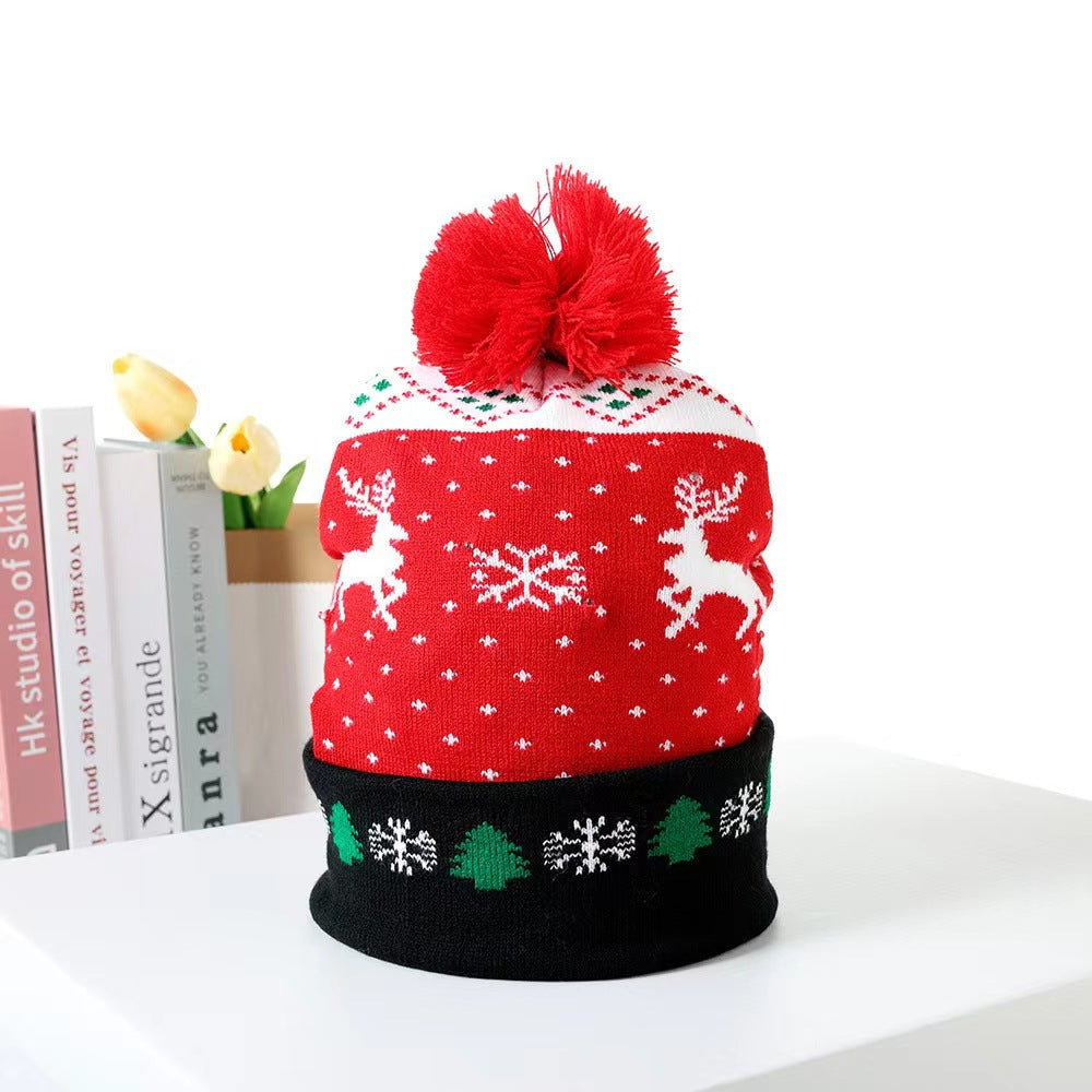 LED Light Up Knit Christmas Hat