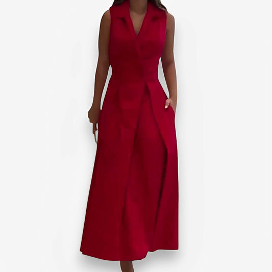 Autumn Elegant Sleeveless Dress