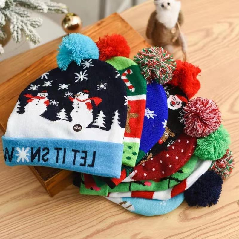 LED Light Up Knit Christmas Hat