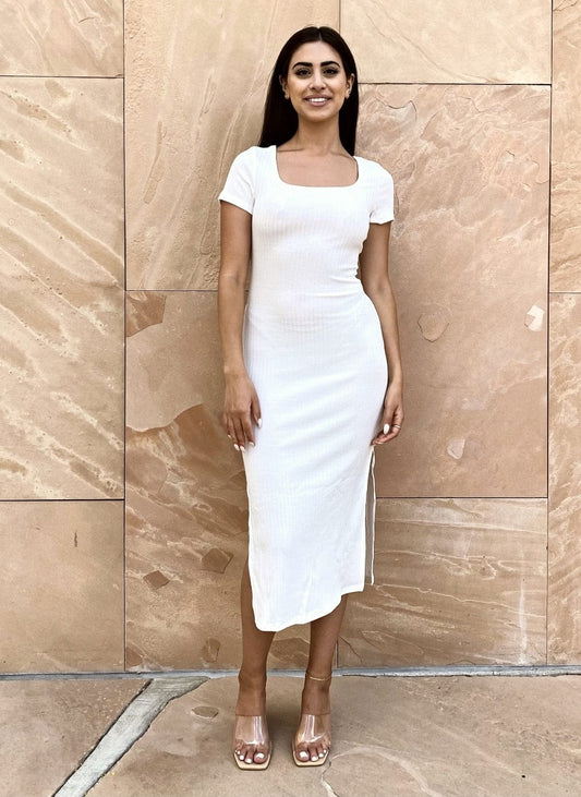 Waist Side Slit Dress