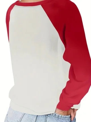 Plus Size Themed Casual Printed Long Sleeve Christmas Hoodie Hoodies-L