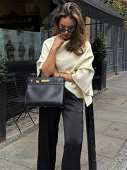Elegant Irregular Cloak High Street Tops