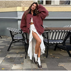 Sweet Panelled Women Coat Casual Turndown Collar Long Sleeve Single Breasted Female Coats 2025 Spring New Fashion Lady Jackets