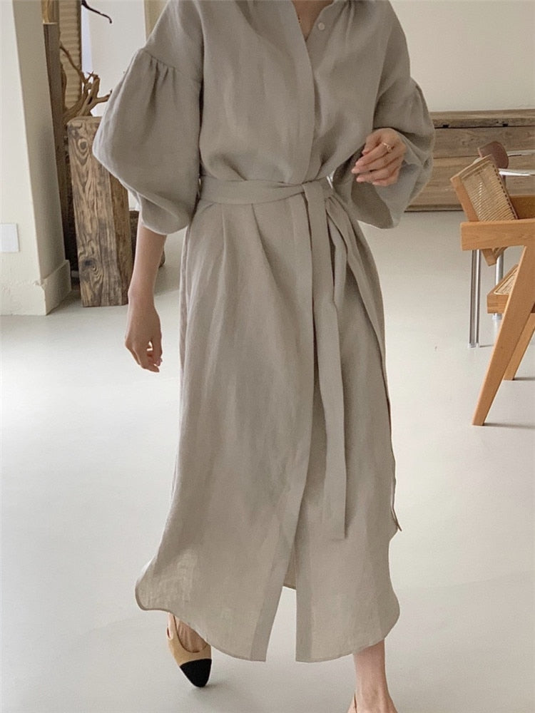 Women Dress Shirt Long Cotton Evening Women Dresses White Female Vintage Maxi Party Oversize Beach Casual Elegant Prom