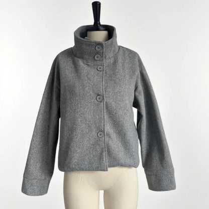 Stylish Versatile Jacket Stand-collar Women's Classic Casual Mature Elegant 2025 Autumn Coat Trend Edgy High-quality Street Wear