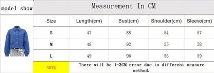Autumn Winter Blue Short Woolen Jacket for Women Lapel Long Sleeve Button Up Warm Coat Female Casual Streetwear Tops