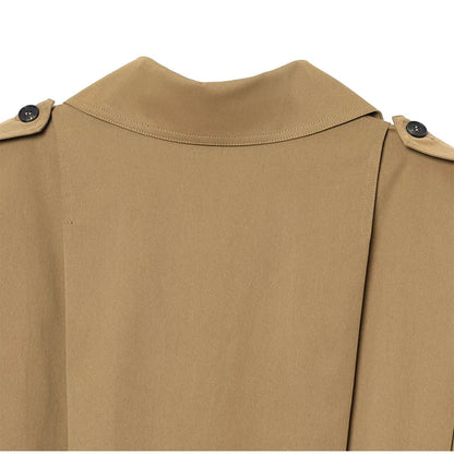 Lapel Single Breasted Loose Windbreaker Women Solid Oversized Jackets 2025 New Fashion Casual Autumn Chic High Street Outerwear