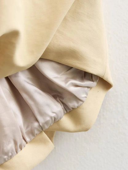 Padded Beige Waistcoat Folds Winter Sleeveless Vest Coat Turtleneck Pockets Zipper Autumn Thick Warm Parka Jacket