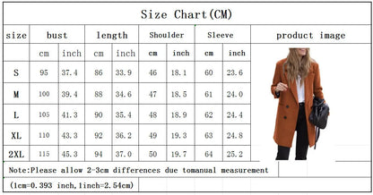 Autumn and winter Europe and the United States long long plus-size woolen women's coat woolen coat