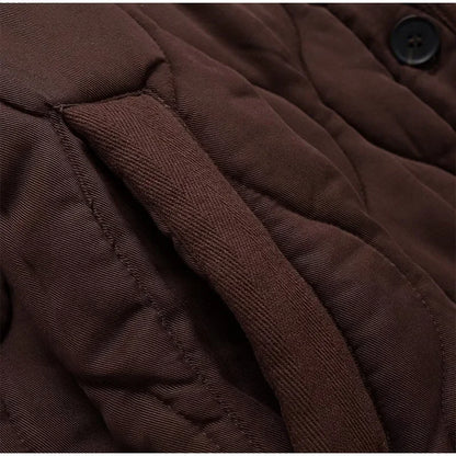 Casual Quilted Padded Jackets Women's Faionable Loose Round Neck Long Sleeve Zipper Cropped Length Outerwear Winter New