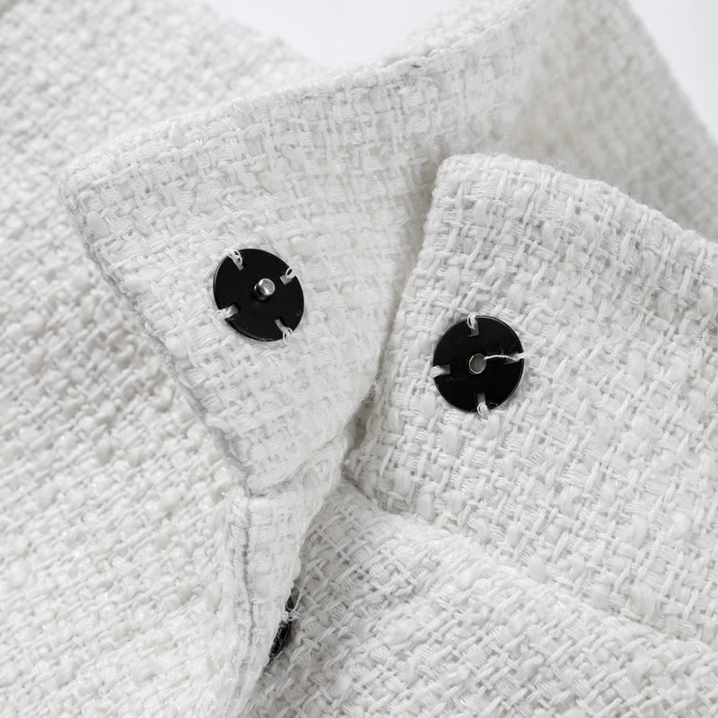 Elegant Cloak Women Loose High Neck A Line Hidden Button Coats Female 2025 Spring New Fashion Solid Soft Chic Cloaks Lady