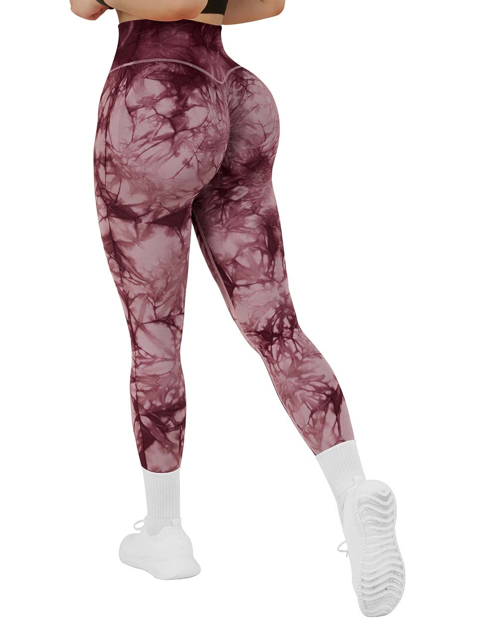 VibeMartini Yoga Leggings For Fitness Women Sport Tights Seamless Scrunch Butt Legging High Waist Sportswear Tie Dye Workout Tights Gym Pant