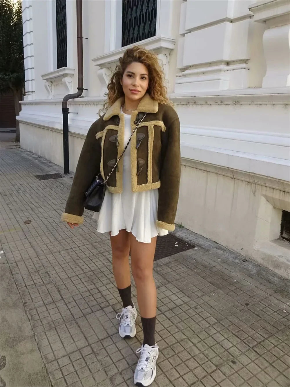 Vintage Women Jacket 2024 Ladies Wool Warm Casual Long Sleeves Thick Ropa De Mujer Knitted Jacket For Women's Clothes