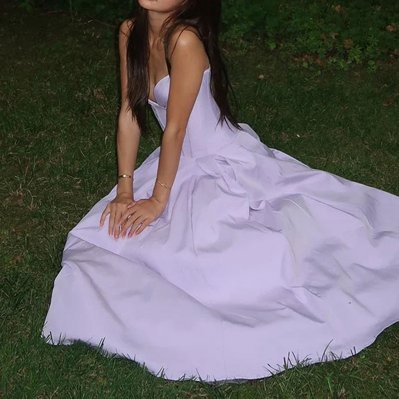 Elegant Multi Color Slim Long Dresses Ladies Sexy V Neck Wrap Chest Waist Party Dress Fashion Hollow Off Shoulder Pleated Dress