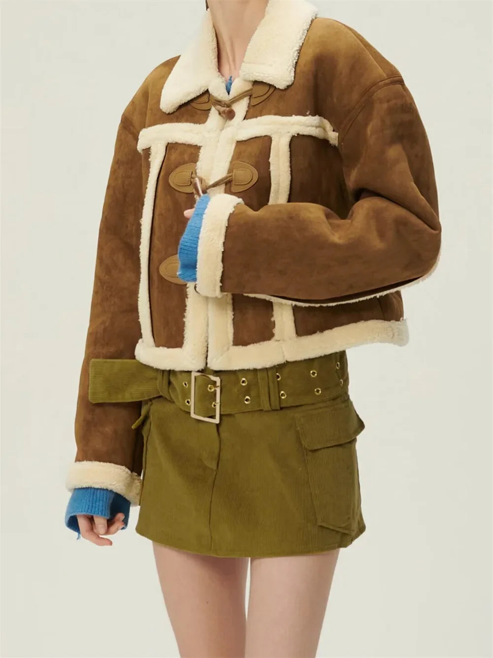 Vintage Women Jacket 2024 Ladies Wool Warm Casual Long Sleeves Thick Ropa De Mujer Knitted Jacket For Women's Clothes