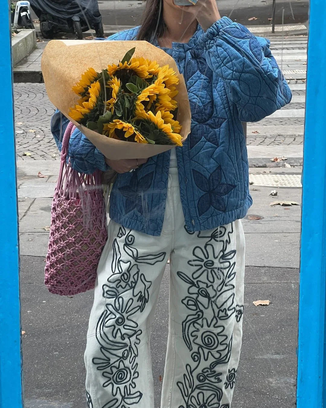 Autumn Winter Single Breasted Pocket Female Jacket Fashion Maple Leaf Women Padded Coat Chic New Lady Outerwear High Street