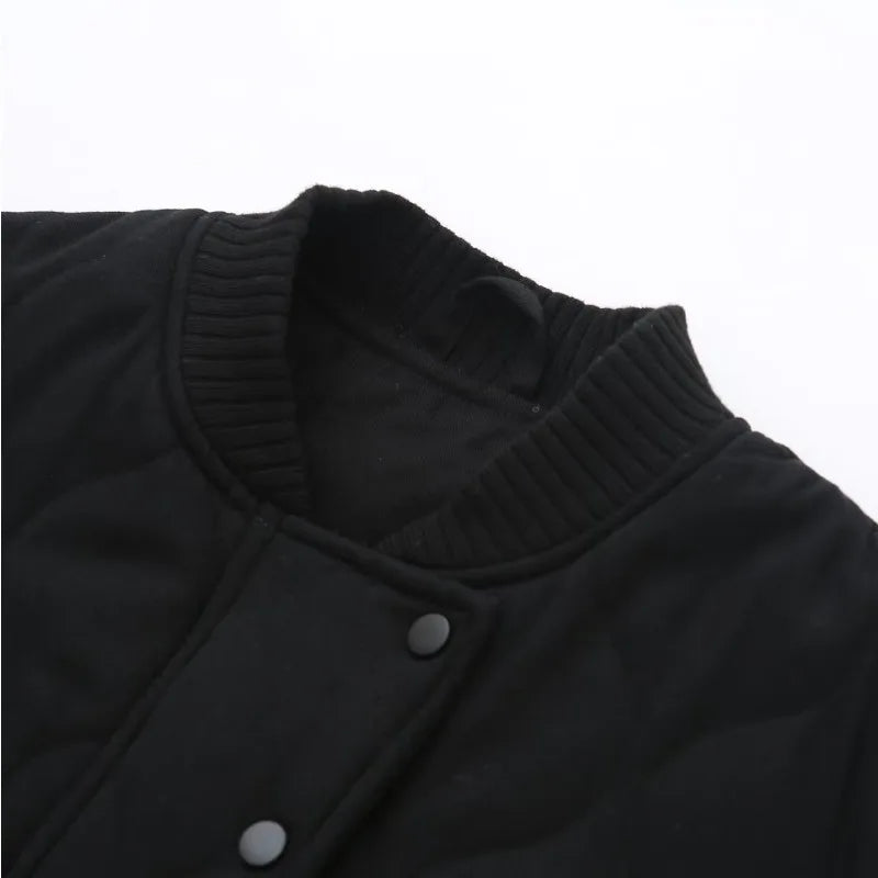 European and American Style Cotton Jacket Loose Pilot Bomber Jacket Baseball Jacket Casual Slimming Versatile Style Coats