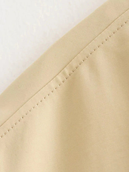 Padded Beige Waistcoat Folds Winter Sleeveless Vest Coat Turtleneck Pockets Zipper Autumn Thick Warm Parka Jacket