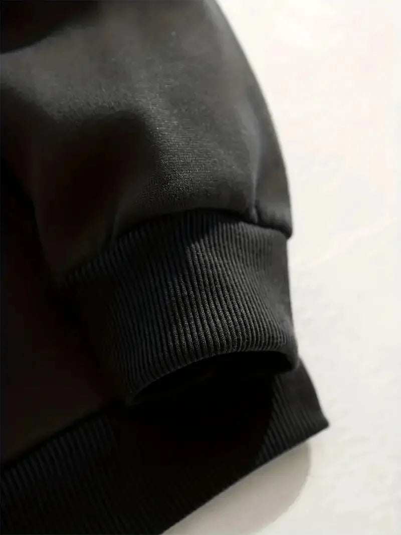 Cozy Casual Pullover Santa Pattern Fall Winter Christmas Hoodie Hoodies-L