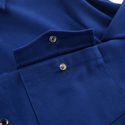 Solid Color Casual Outerwear Women Single Breasted Long Sleeve Pocket Shirt Jackets Spring Autumn Vintage Fashion Simple Jacket