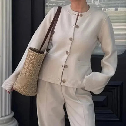 3 Colors Versatile Knits Autumn Loose Casual Basic Classic Women's Cardigan Pockets Tops Lady Fall Fashion Outerwear