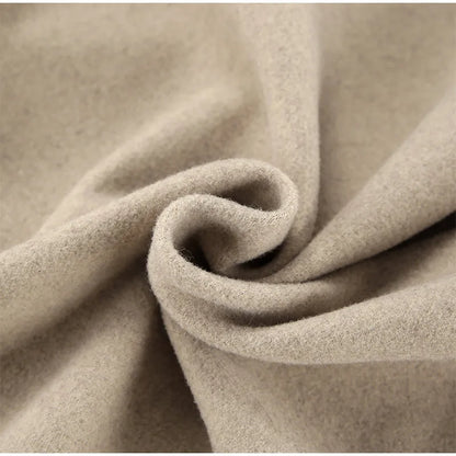 TAVIMART  -  Vintage Large Lapel Collar Short Coats Women Retro Casual Double-Breasted Pocket Coat Female Autumn Chic Loose Street Outwear