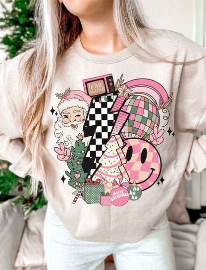 Fashion Retro Comfort Cotton Pop Sublimation Christmas Hoodie Hoodies-L