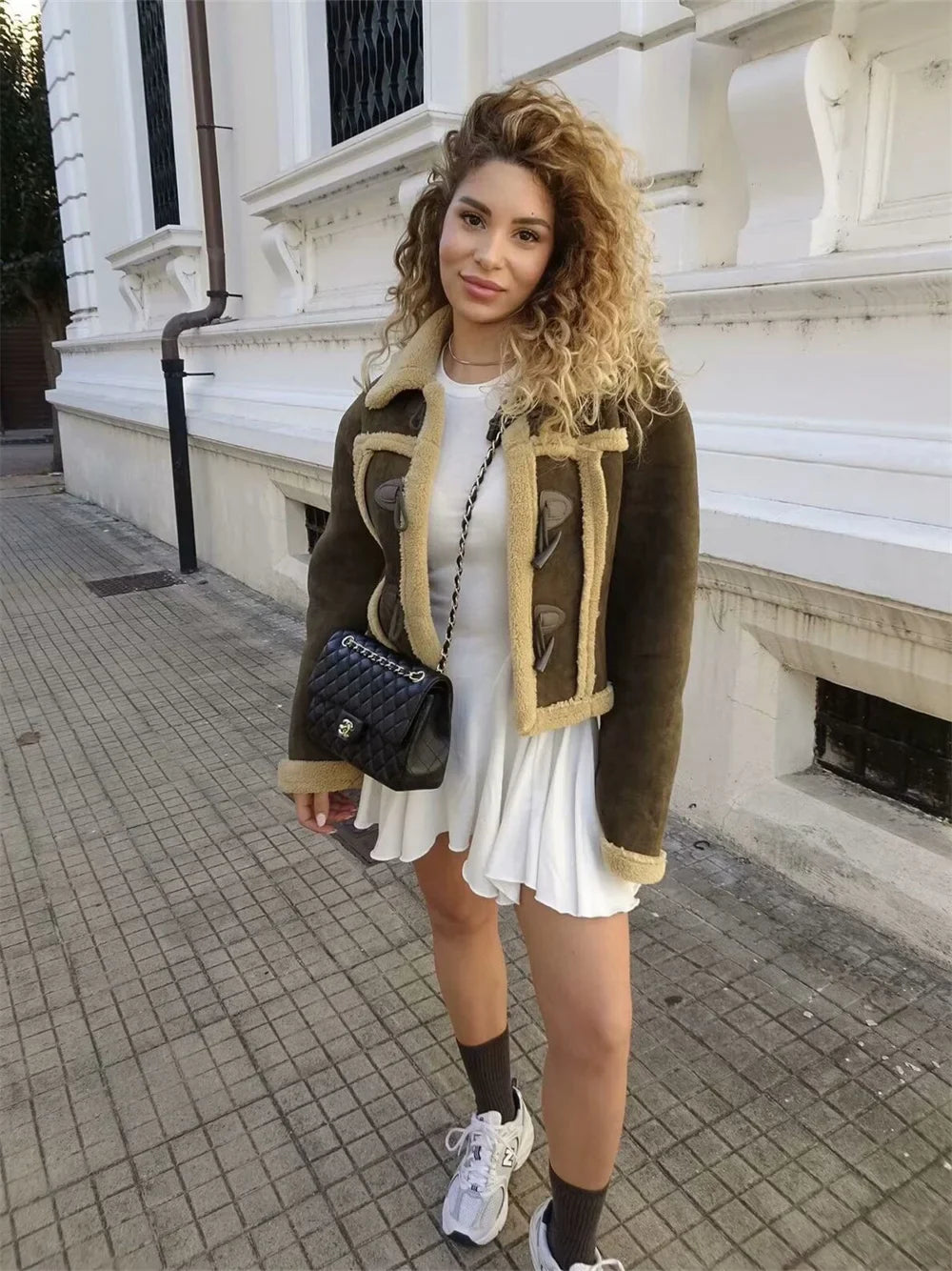 Vintage Women Jacket 2024 Ladies Wool Warm Casual Long Sleeves Thick Ropa De Mujer Knitted Jacket For Women's Clothes