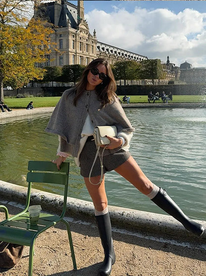 Autumn New Women Shawl Style Short Knitted Cardigan Elegant Female Casual Single-breasted Knitwear Fashion Lady Solid Cardigans