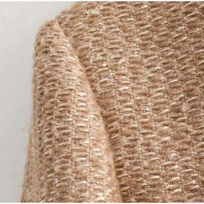 Fashion O-neck Pockets Short Coats For Women Autumn Long Sleeve Single Breasted Tweed Jacket New Chic Cropped Coats Female