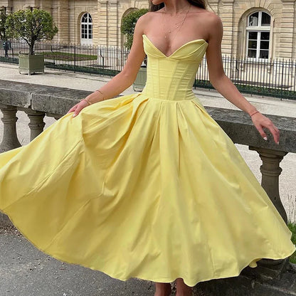 Elegant Multi Color Slim Long Dresses Ladies Sexy V Neck Wrap Chest Waist Party Dress Fashion Hollow Off Shoulder Pleated Dress