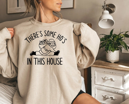 Someone Hos House Slogan Vintage Comfort Holiday Girl Christmas Hoodie Hoodies-L