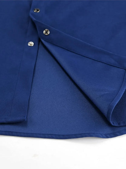 Solid Color Casual Outerwear Women Single Breasted Long Sleeve Pocket Shirt Jackets Spring Autumn Vintage Fashion Simple Jacket