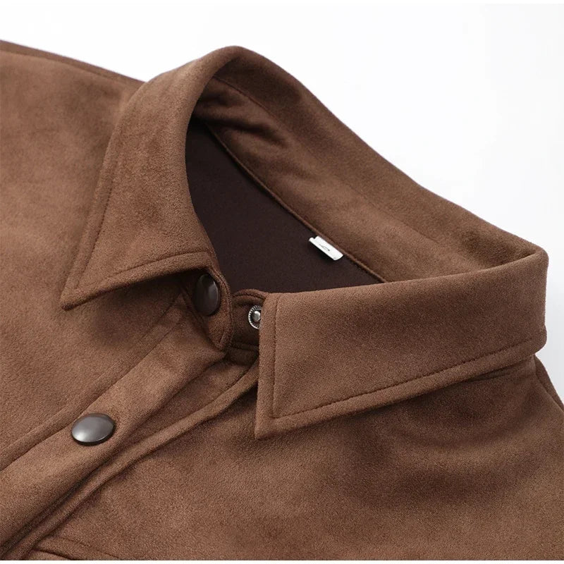 new Fall Women's Women's Jacket Personalized Street Brown Vintage Tassel Suede Jacket Woman fashions Casual Long Sleeve Y2K