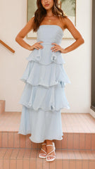 Tiered Ruffle Maxi Dress