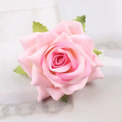 Red Wedding Rose Flower Bride Headdress Hair Accessory Pink Accessories-L