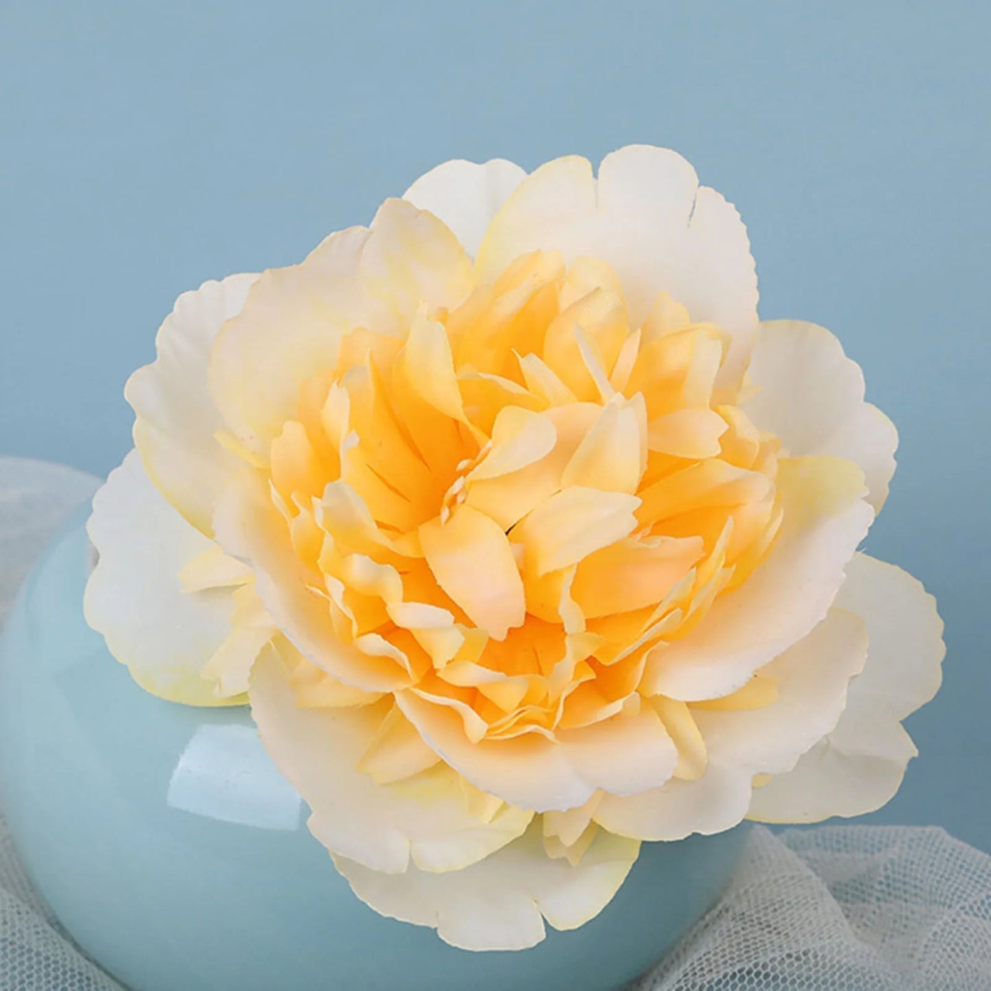 Red Wedding Rose Flower Bride Headdress Hair Accessory White 3 Accessories-L