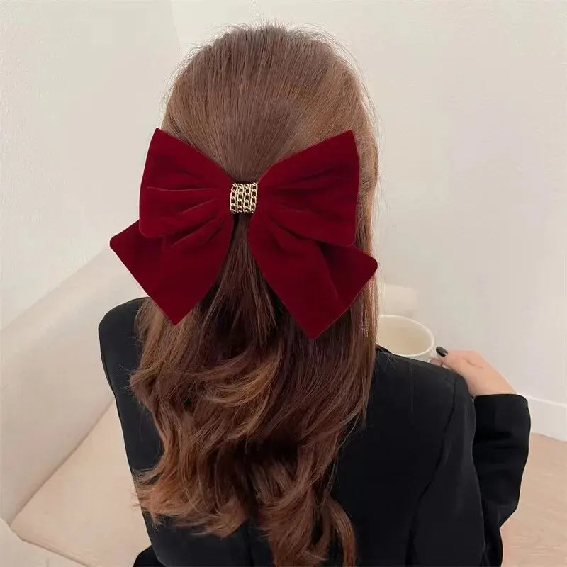 Vintage Black Wine Red Prom Party Christmas Hair Accessory Accessories-L