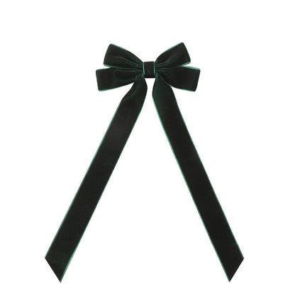 Large Velvet Wedding Long Ribbon Hair Accessory Wine Red 2 / 1Pcs Accessories-L