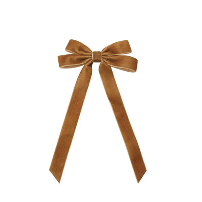 Large Velvet Wedding Long Ribbon Hair Accessory Brown 1 / 1Pcs Accessories-L