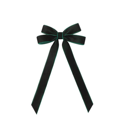 Large Velvet Wedding Long Ribbon Hair Accessory Green 1 / 1Pcs Accessories-L