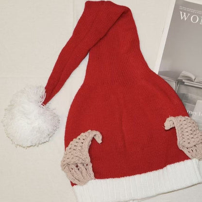 Classic Red Knit Christmas Hat