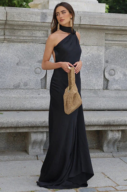 Backless Sash Tie Party Dress