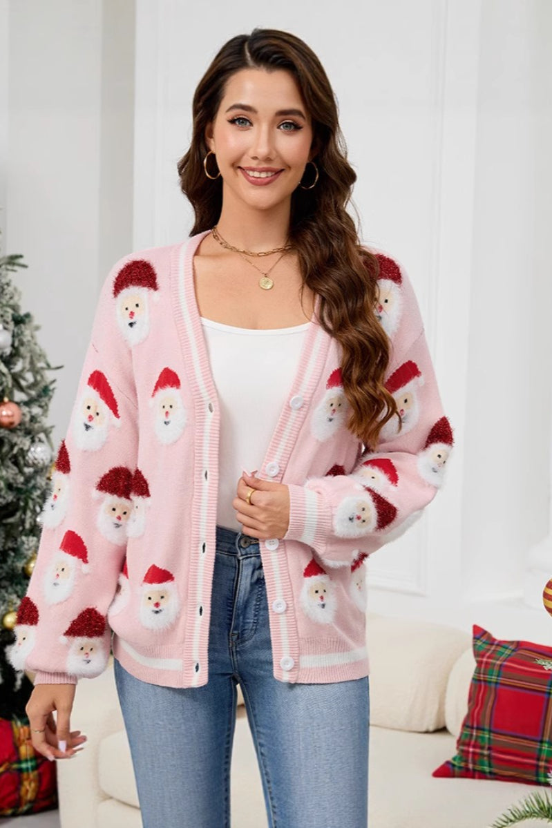 Santa Knit Christmas Cardigan