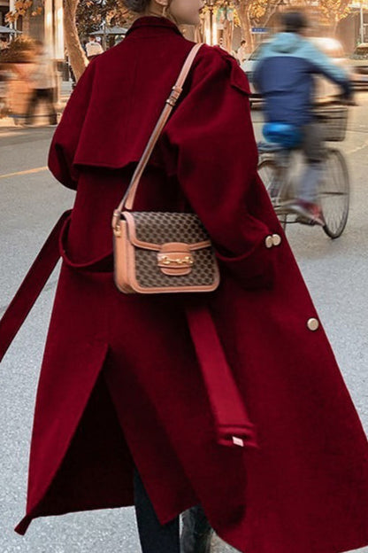 Oversized Double Breasted Christmas Outerwear