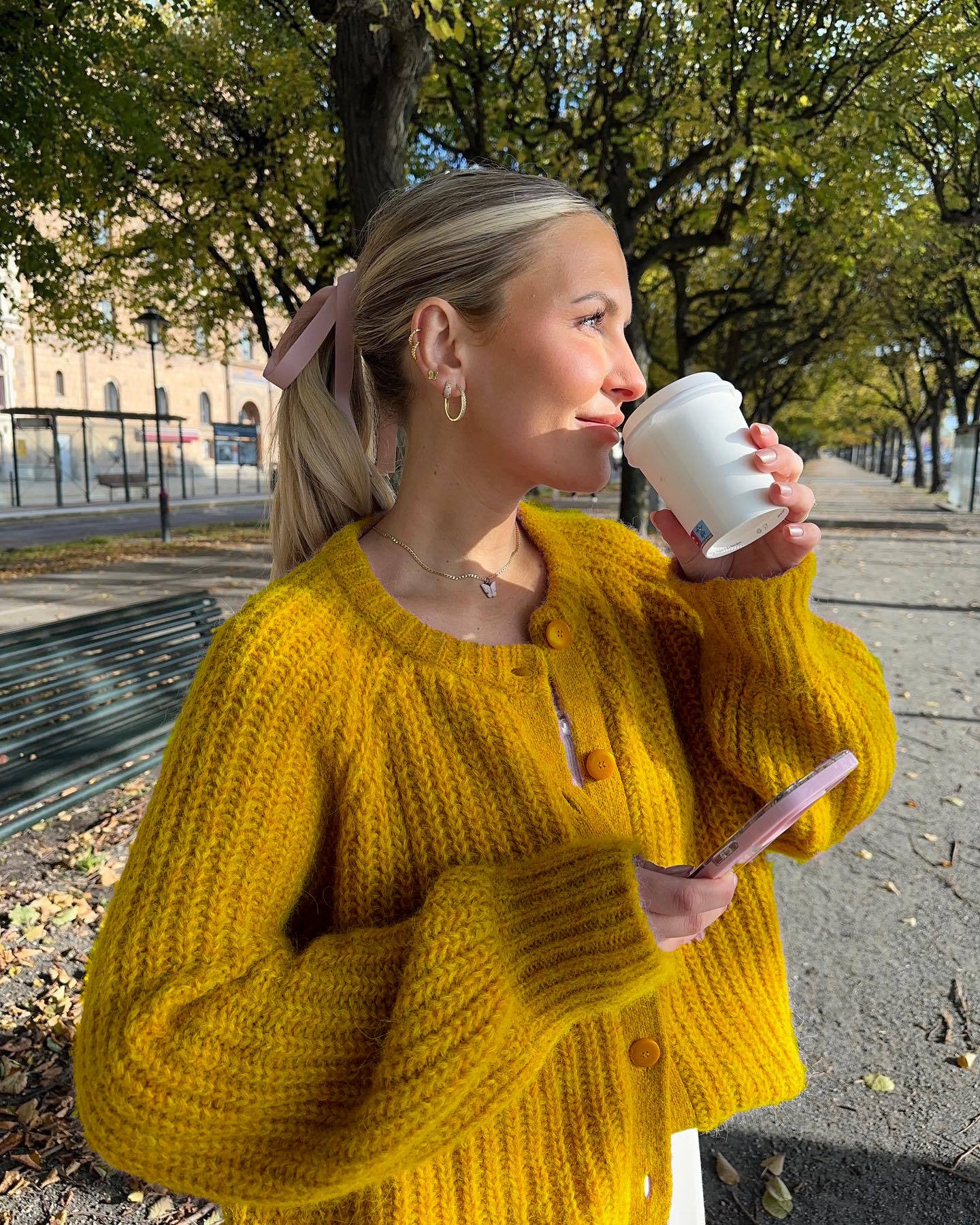 Tavimart Casual Loose Knit Cardigan For Women Autumn Winter Long Sleeve Single-breasted O-neck Sweater Female All-Match Fashion Coat