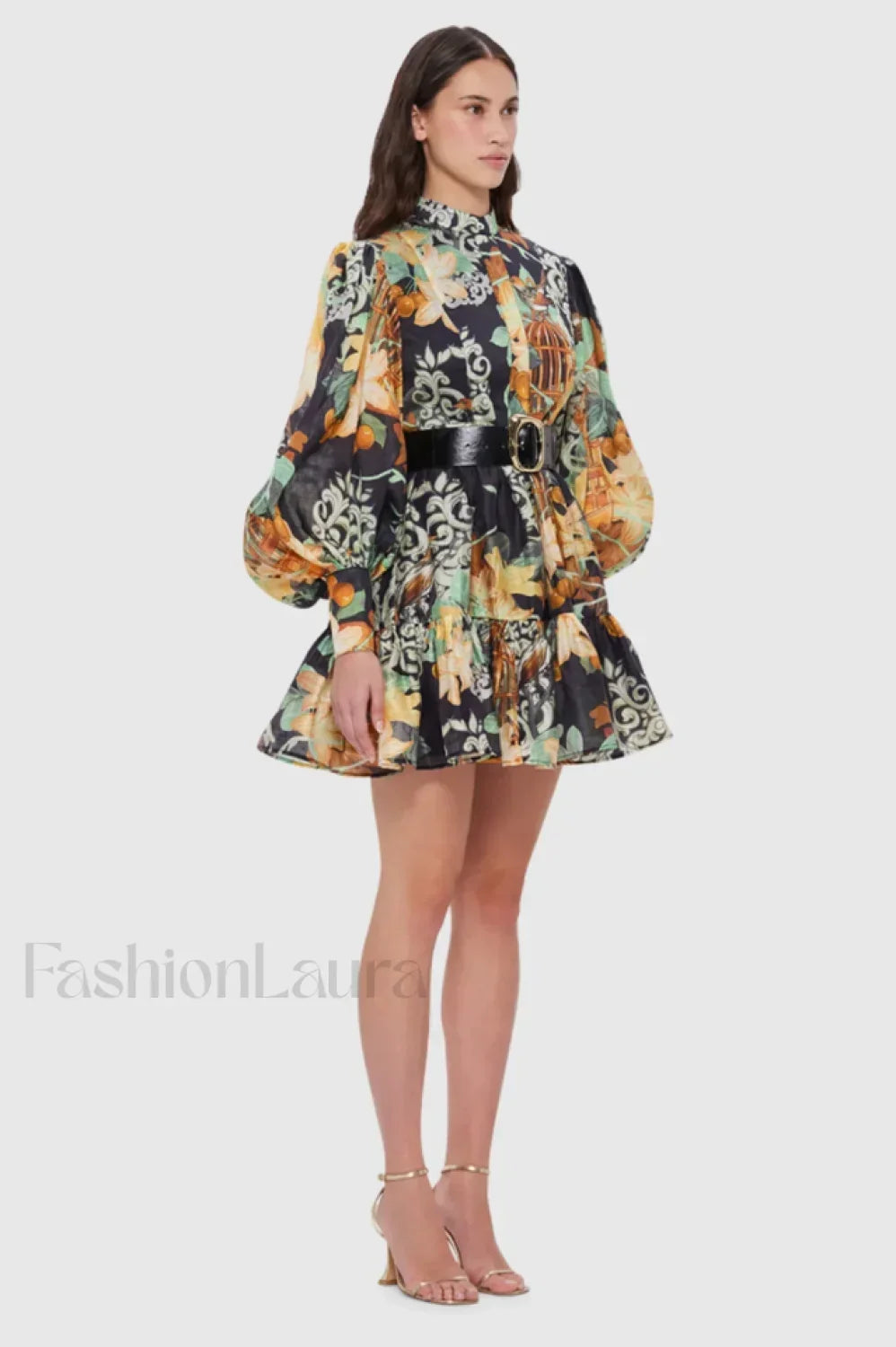 Alexandra Belted Stylish Mini Dress