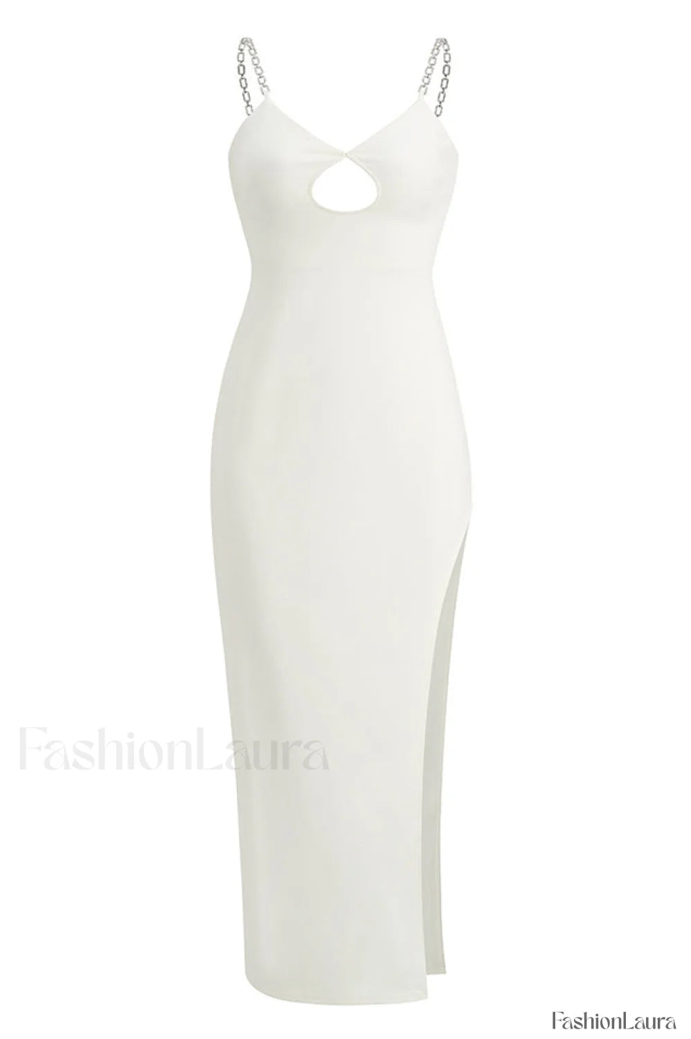 All About Love Charming Chain Sling Dress XS / White